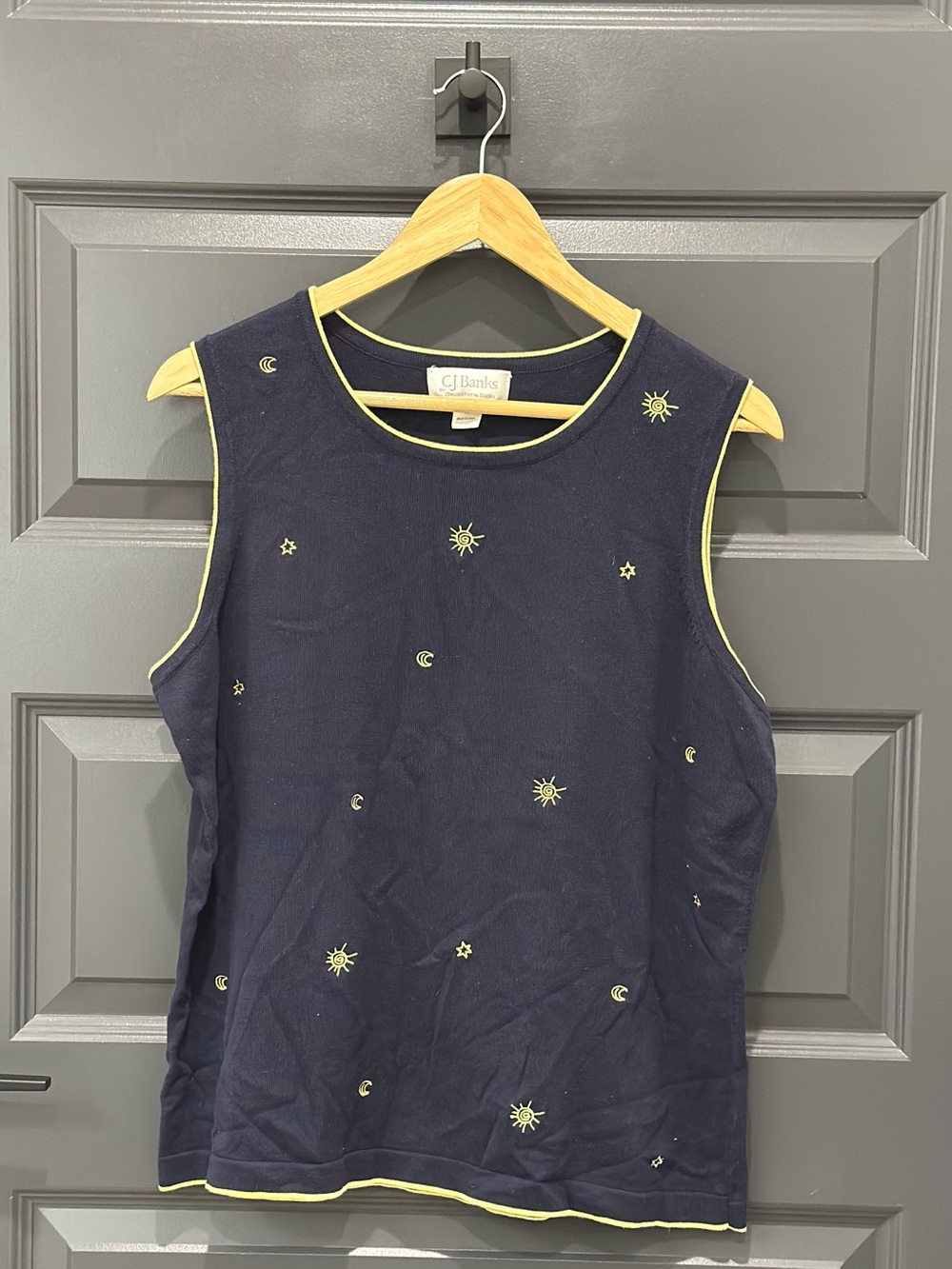CJ Banks by Christopher Banks Vintage Celestial Sweater Vest